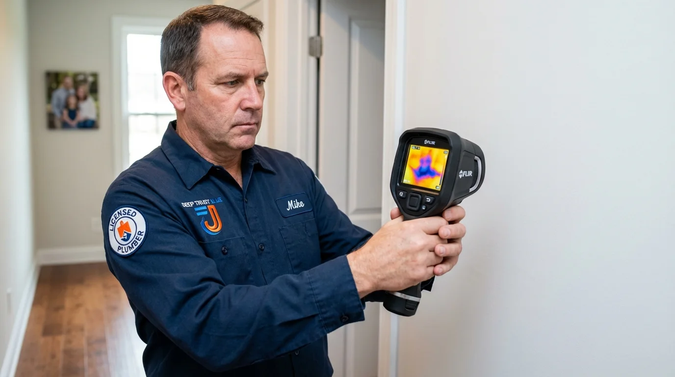 Thermal imaging leak detection by Johns Plumbing LLC in Madisonville